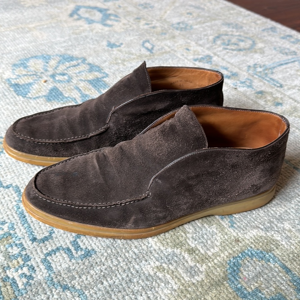 Lora Piana Men’s Open Walk Suede Chukka Boots